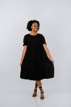 Load image into Gallery viewer, Black Ruffle Dress
