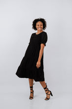 Load image into Gallery viewer, Black Ruffle Dress