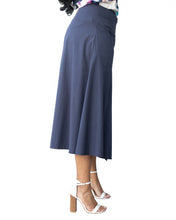 Load image into Gallery viewer, Navy Blue Double Breasted Maxi Skirt