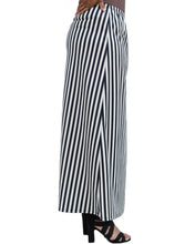 Load image into Gallery viewer, Striped Cream and Black Maxi Skirt
