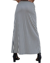 Load image into Gallery viewer, Striped Cream and Black Maxi Skirt