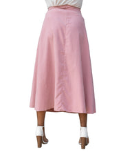 Load image into Gallery viewer, Elegant Maxi Pink A-Frame Skirt