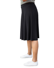 Load image into Gallery viewer, Black Midi Sport Skirt