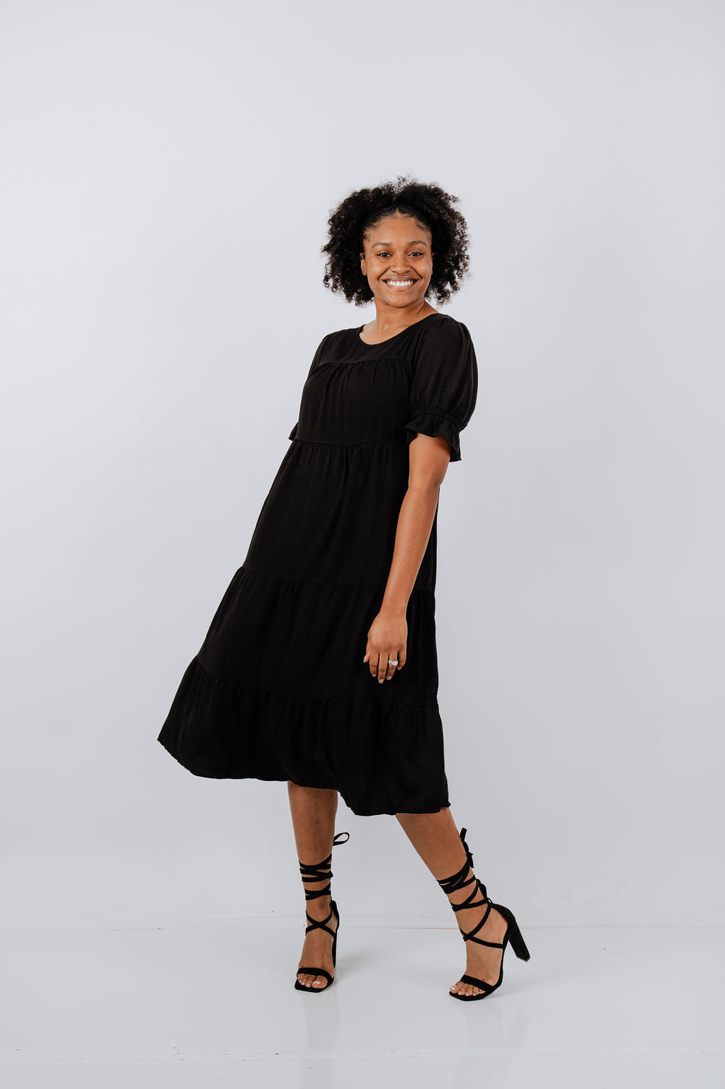 Black Ruffle Dress