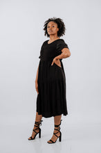 Load image into Gallery viewer, Black Ruffle Dress
