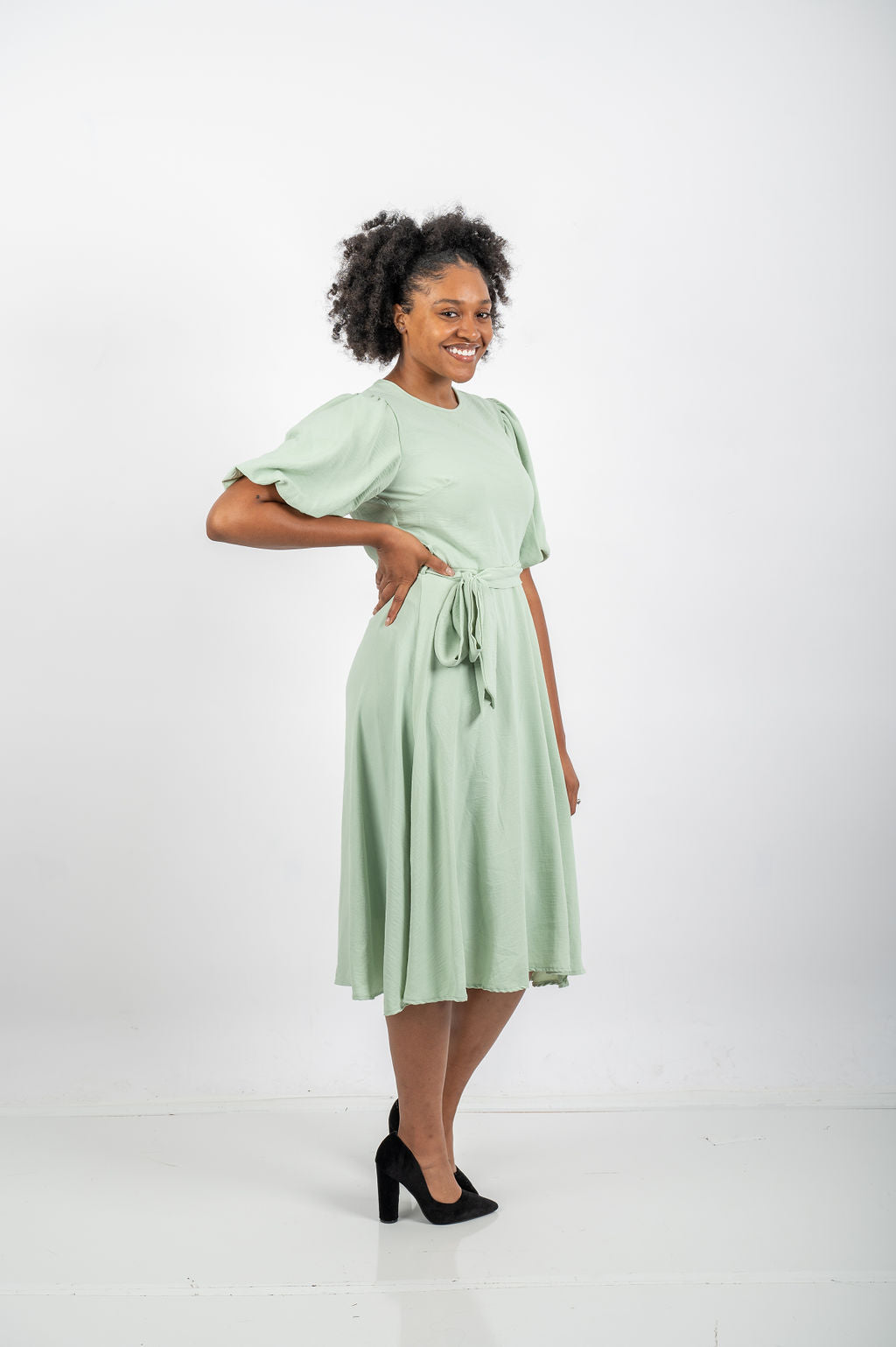 seafoam green dress with sleeves →ACNE SEAFOAM GREEN DRESS← SANG A SELECTS main image 1