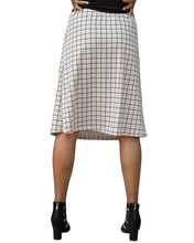 Load image into Gallery viewer, Midi Tan Checkered Skirt
